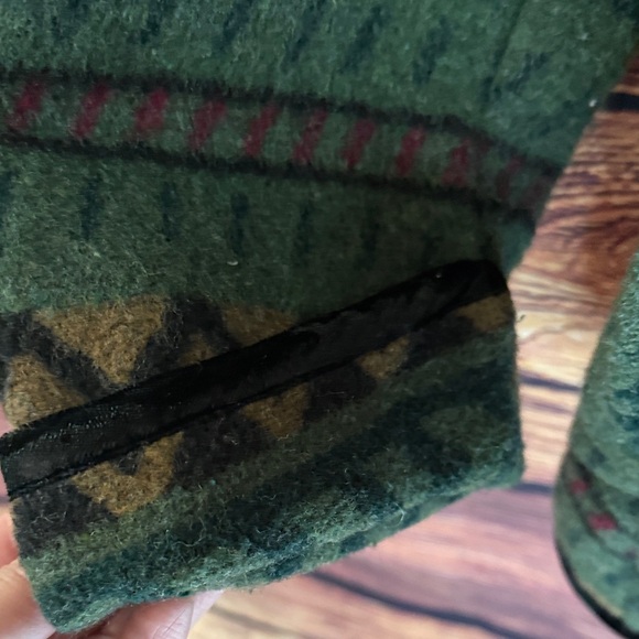 IVY Women's Forest Green Patterned Jacket Vintagr 90’s - Picture 4 of 7
